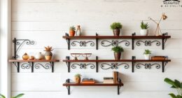 stylish metal shelf brackets