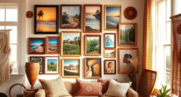 summer boho photography wall