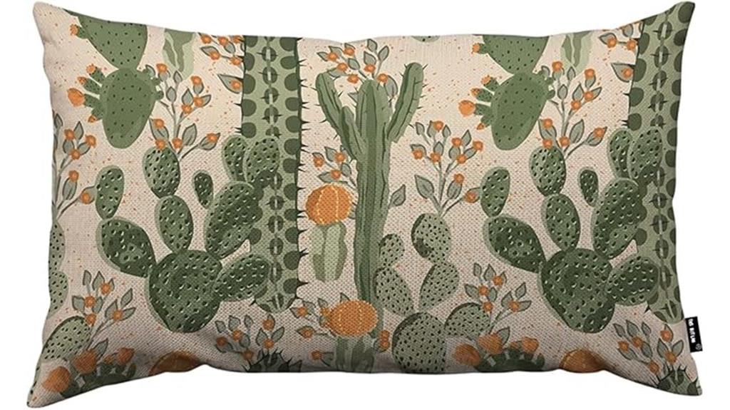 summer cactus pillow covers