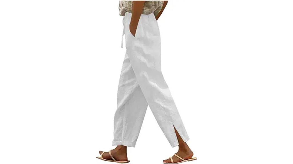 summer cotton linen trousers