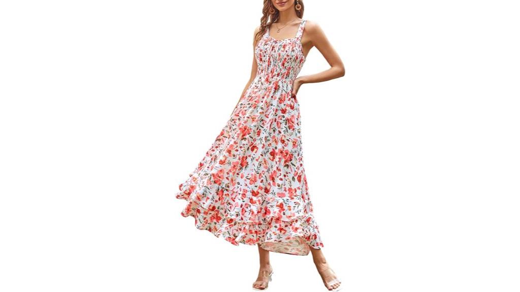 summer floral boho dress