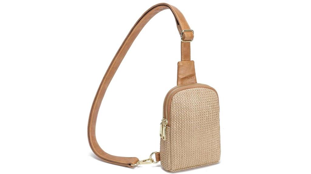 summer straw crossbody purse