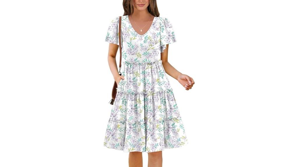 summer tiered pocket dress