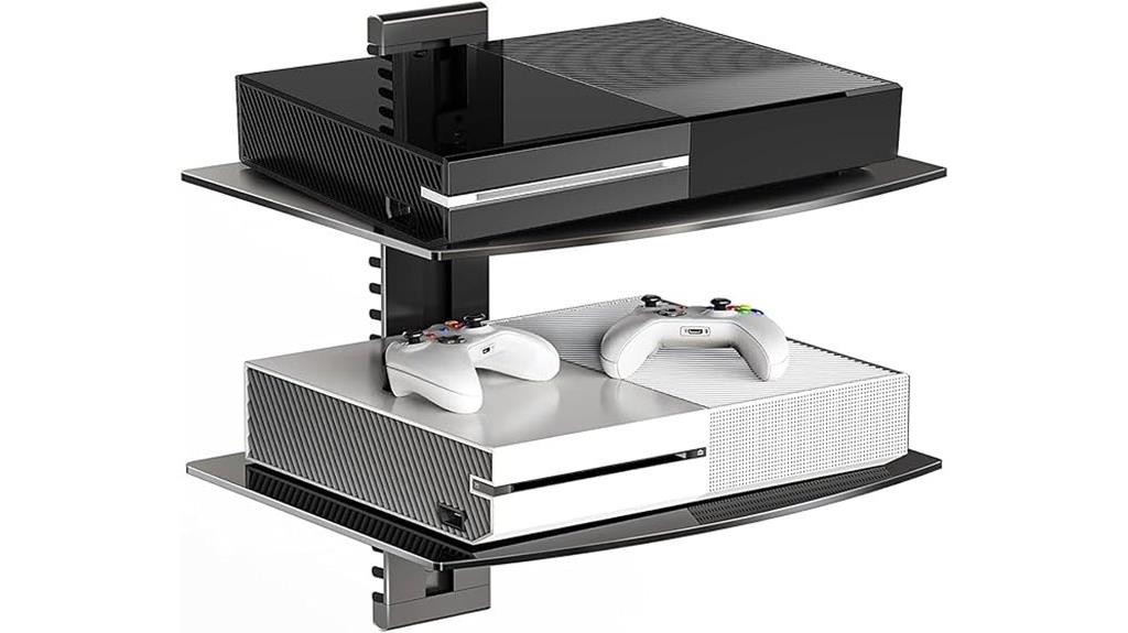 suptek glass shelves mount