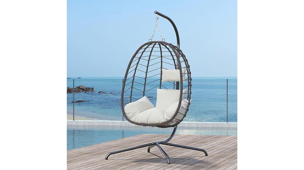 suspended egg chair stand
