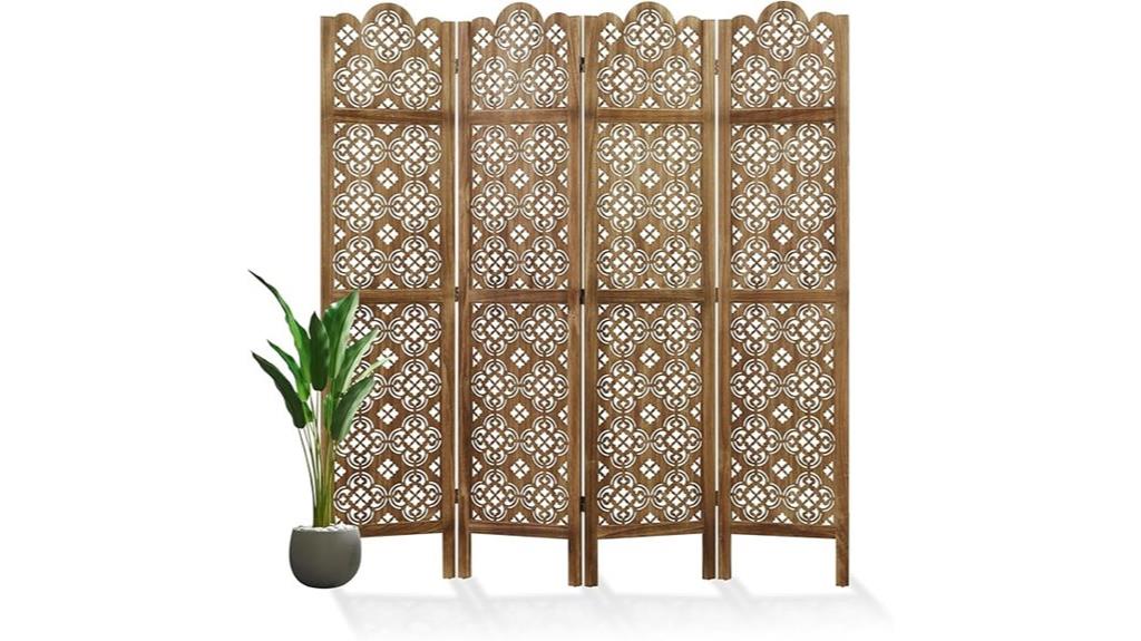 tall folding wood panel