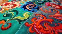 top abstract silk rug selection