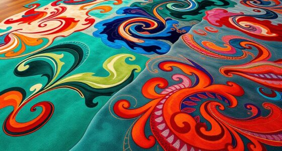 top abstract silk rug selection