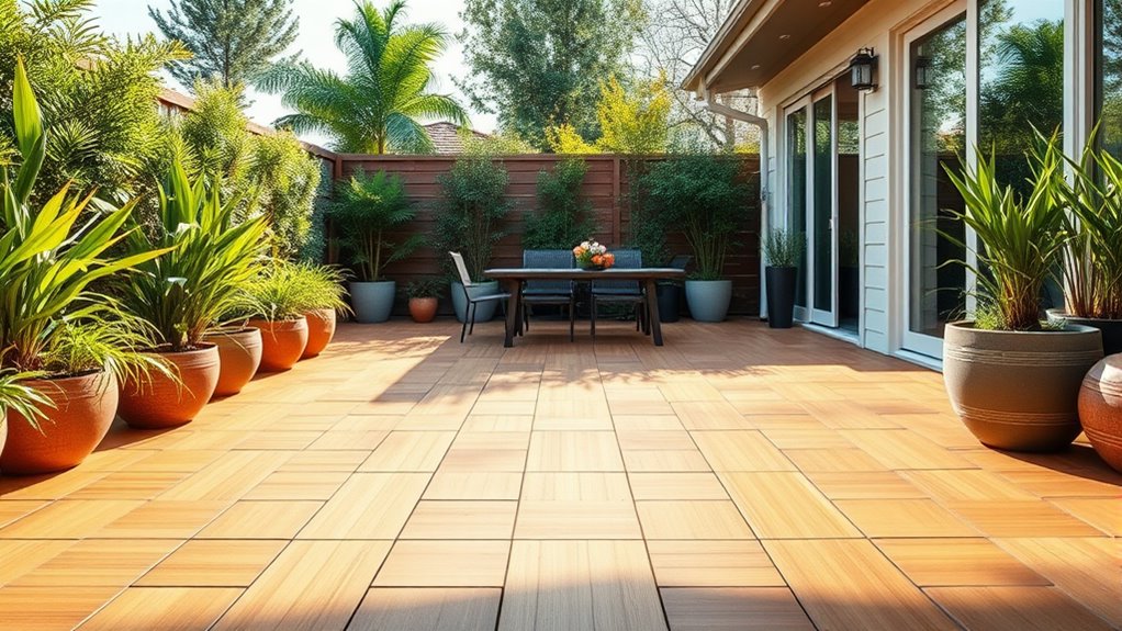 top bamboo outdoor tiles