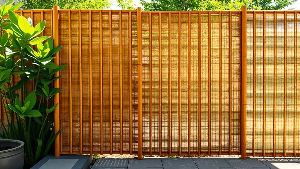 top bamboo privacy fence rolls