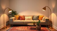 top brass arc floor lamps