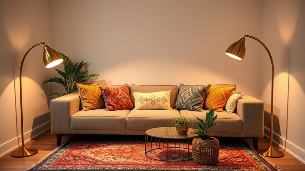 top brass arc floor lamps