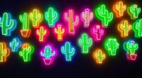 top cactus neon wall signs