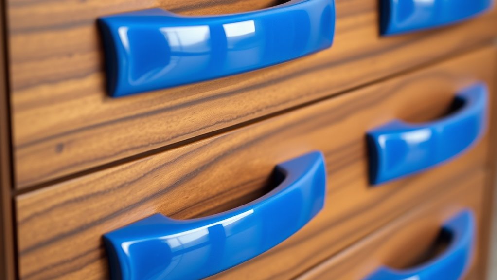 top cobalt blue drawer handles