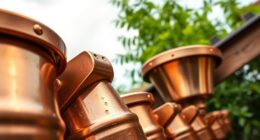 top copper rain diverters