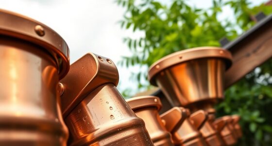 top copper rain diverters