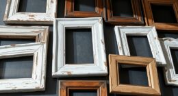 top distressed wood frames