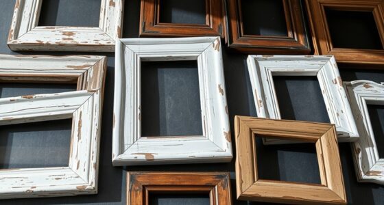 top distressed wood frames