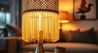 top fringed beaded lamps