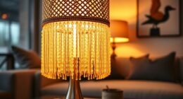 top fringed beaded lamps