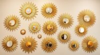 top gold sunburst mirror picks
