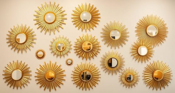 top gold sunburst mirror picks