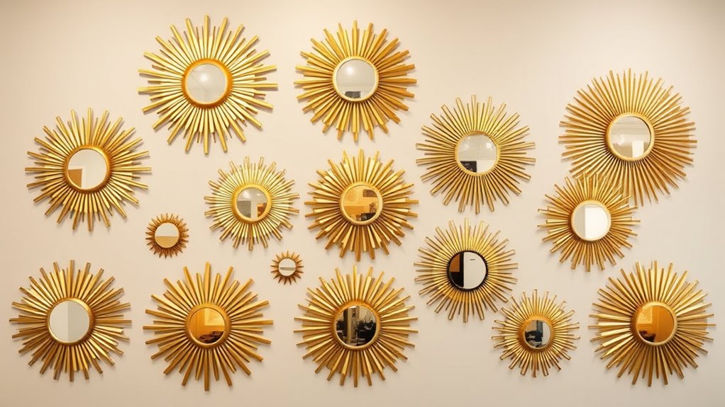 top gold sunburst mirror picks