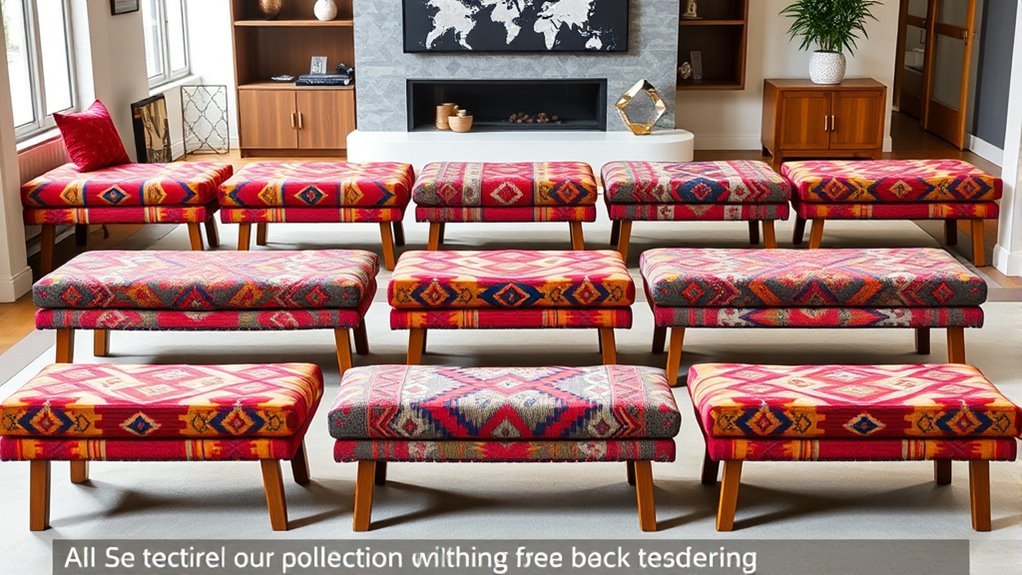 top kilim bench selections