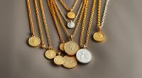 top layered coin necklaces