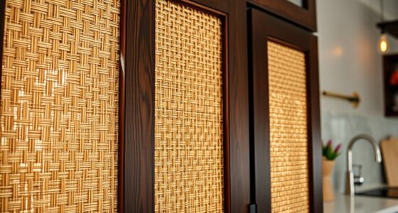 top rattan cabinet inserts