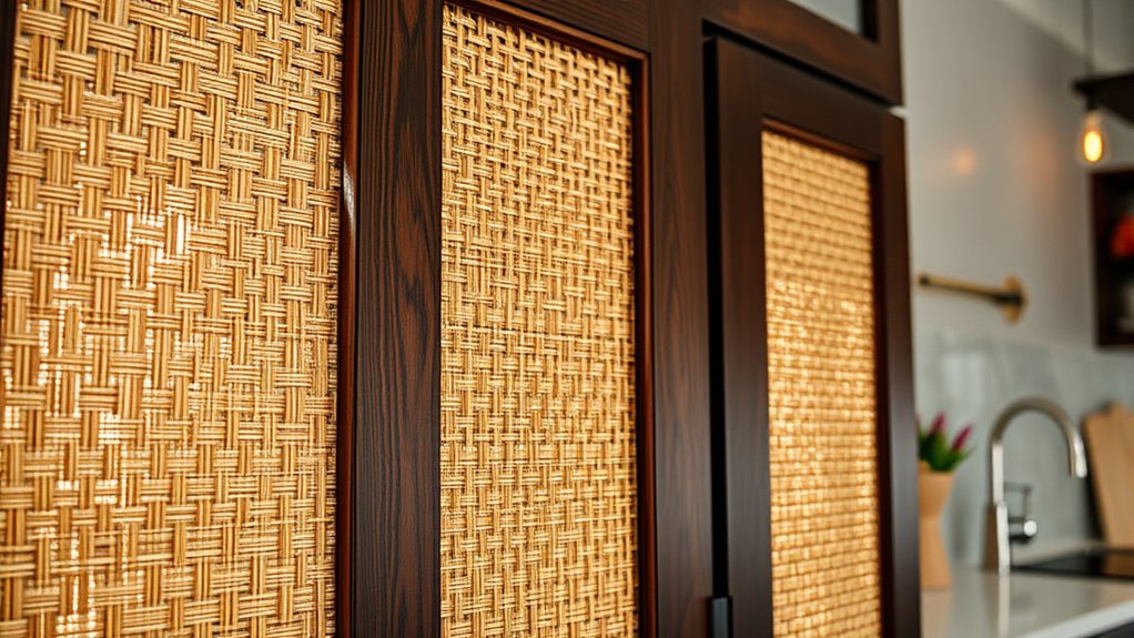 top rattan cabinet inserts