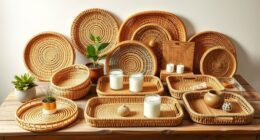 top rattan tray decor