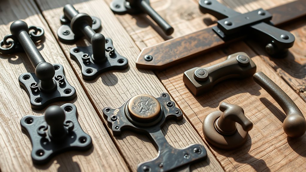 top rustic barn door hardware