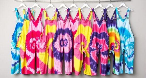 top stylish tie dye overalls