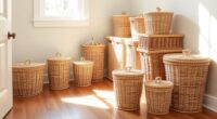 top wicker baskets with lids