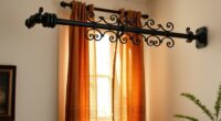 top wrought iron curtain rods