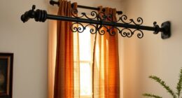 top wrought iron curtain rods