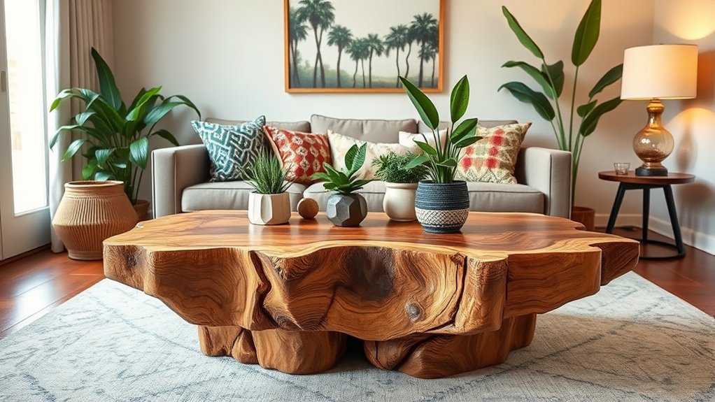 trendy boho live edge