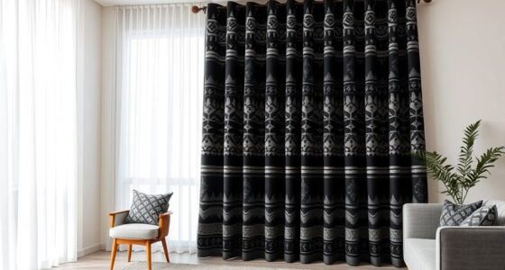 tribal patterned blackout curtains