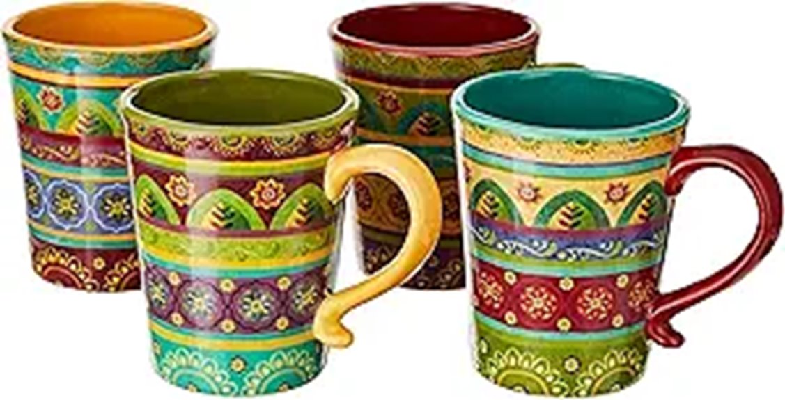 tunisian sunset mug set