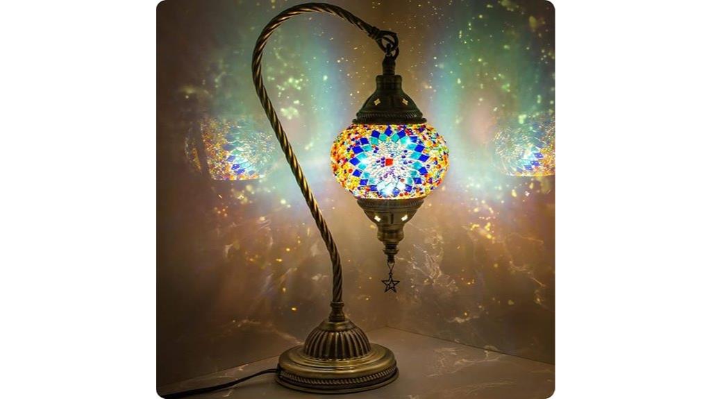 turkish moroccan bronze lamp