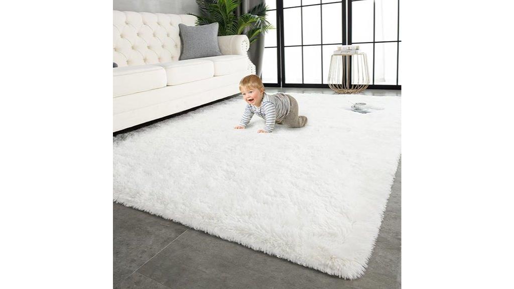 twin shaggy plush rug