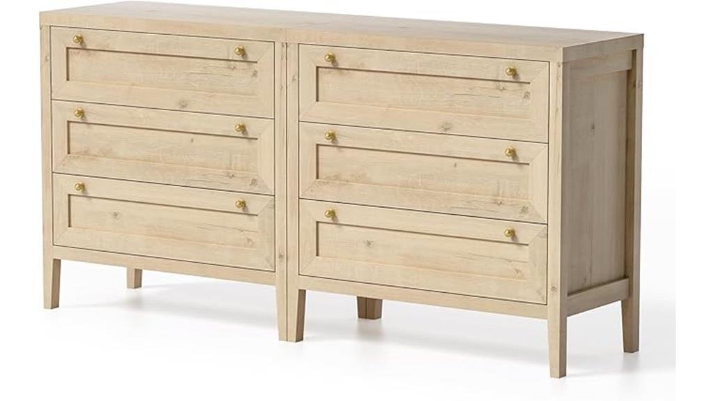 two modern bedroom dressers