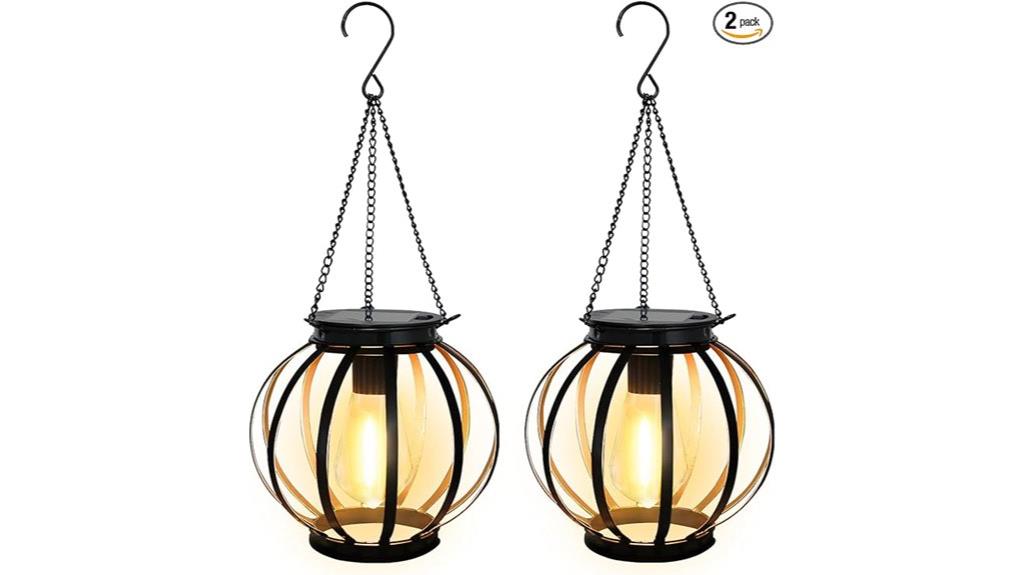 two solar lanterns pack