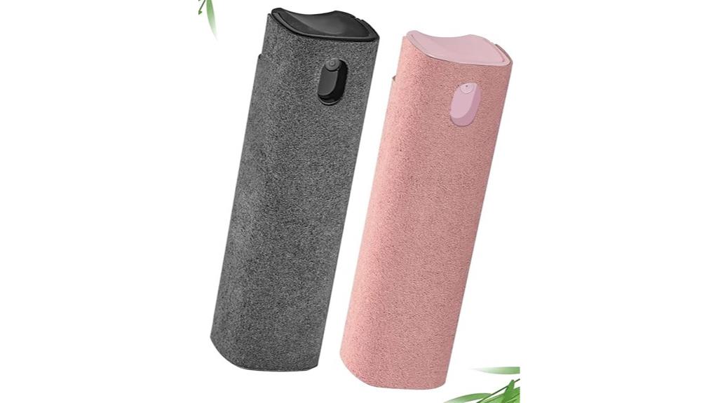 two spray bottles included