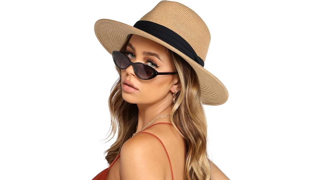unisex wide brim straw