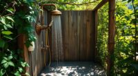 upcycled fixture outdoor shower