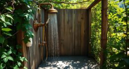 upcycled fixture outdoor shower