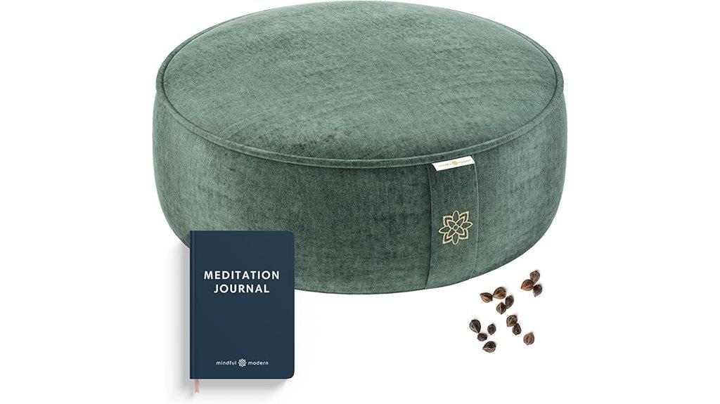 velvet cushion with cover