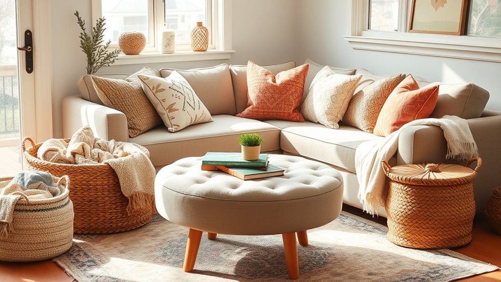 versatile cozy seating storage